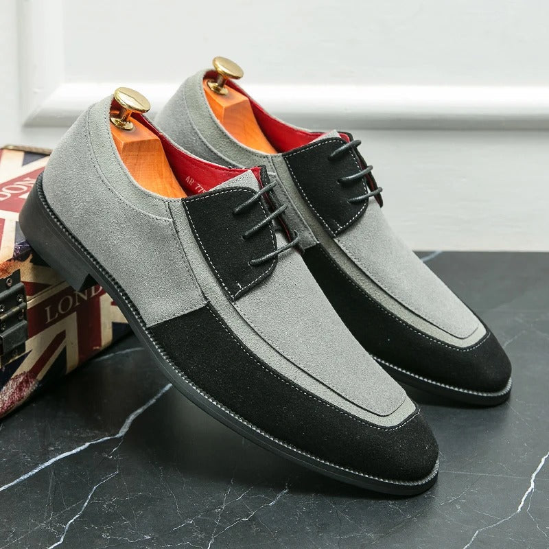 mens suede casual dress shoes Amazon.com | Mens Suede Shoes Dress Shoes Classic Oxfords Business Casual Lace Up Derbys Shoes Black Size 6.5