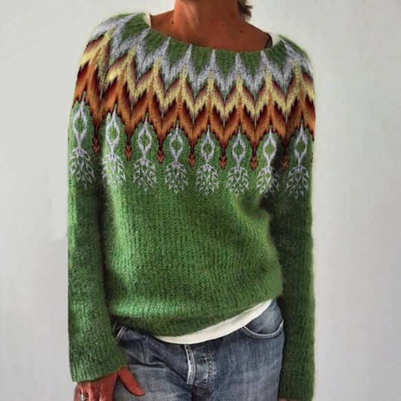 Women’s Elegant Cashmere Fair Isle Sweater