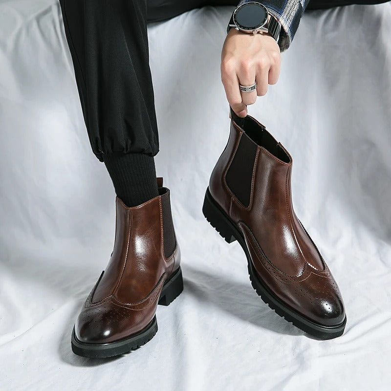 Davenport Leather Chelsea Boots