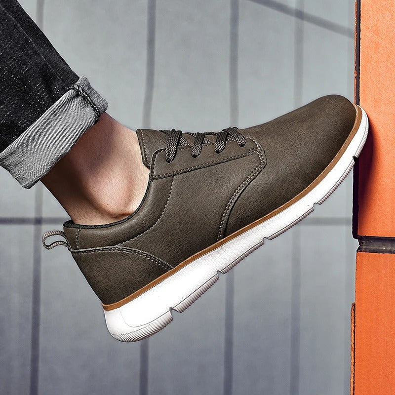 Ardley Leather Lace-Up Sneaker