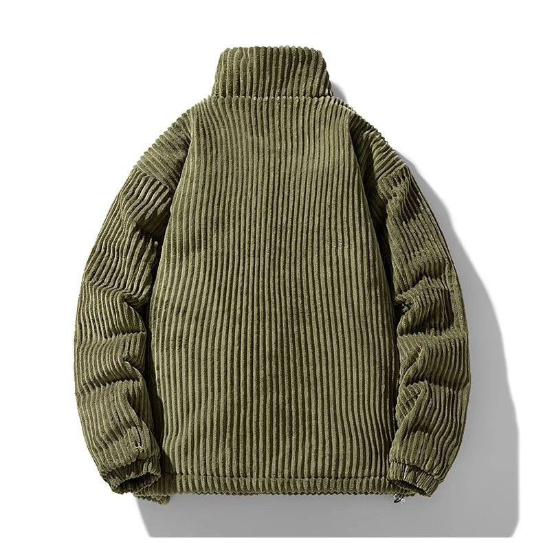 Bordeaux Quilted Corduroy Jacket