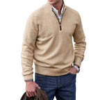 Men’s Modern Cashmere Zip Pullover