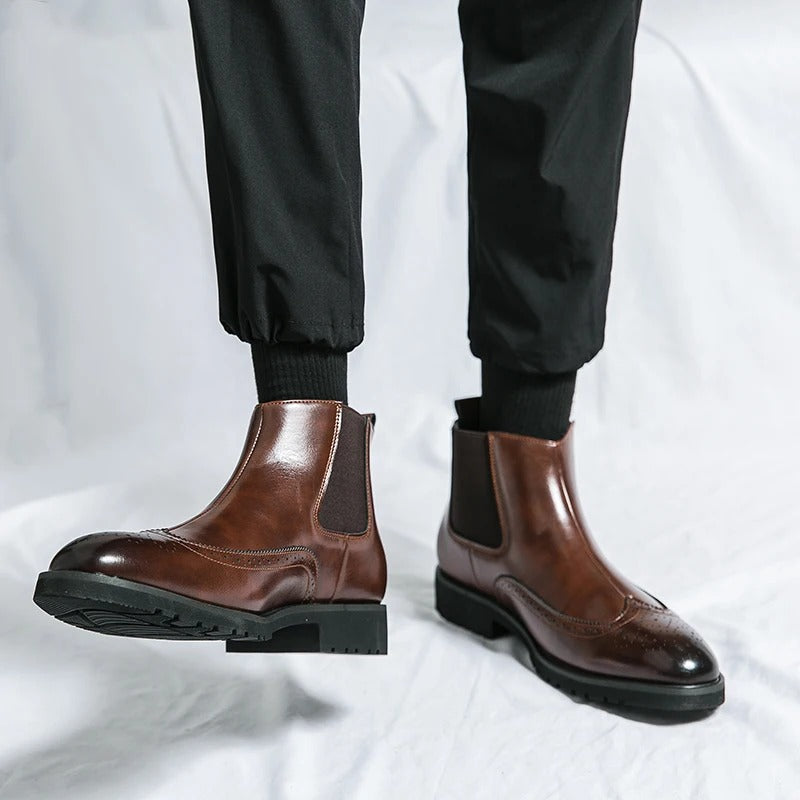 Davenport Leather Chelsea Boots