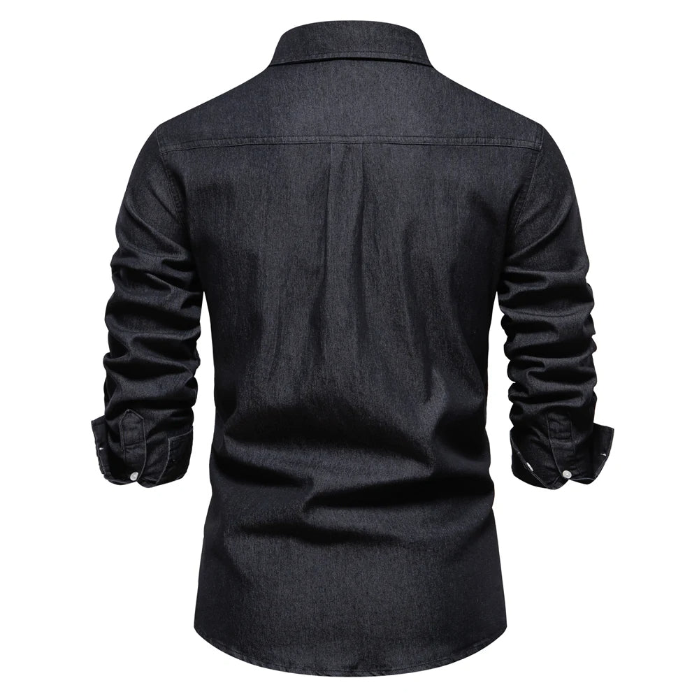 Mercer Slim-Fit Denim Shirt