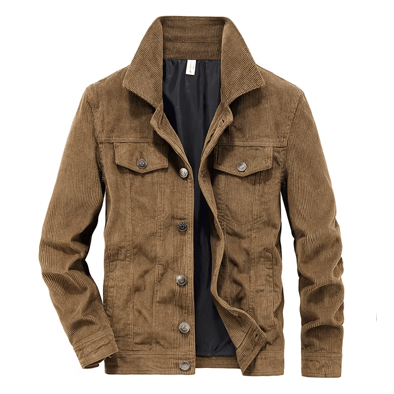 Vintage Corduroy Button-Up Jacket