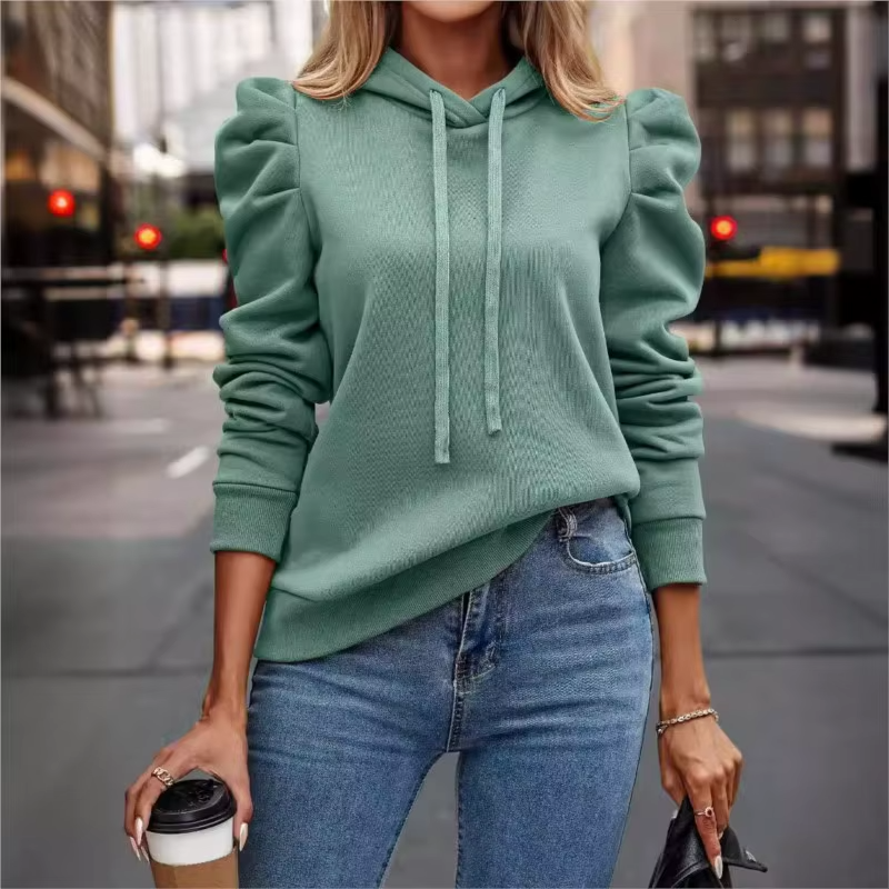 Women’s Isla Ruffle Sleeve Pullover Hoodie