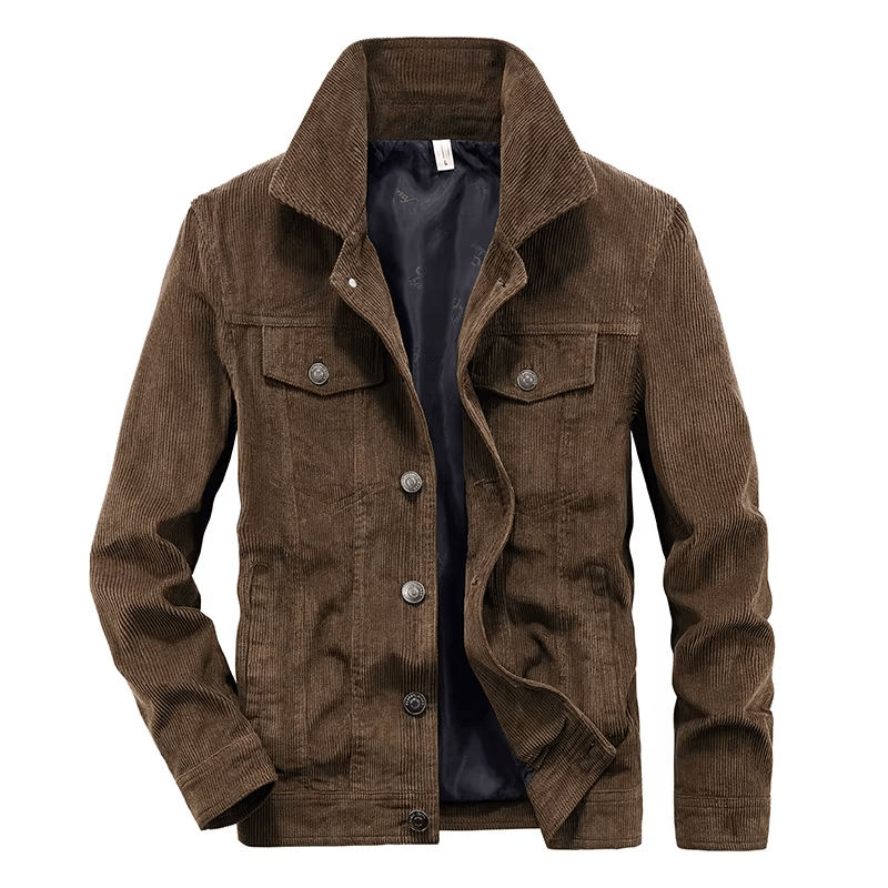 Vintage Corduroy Button-Up Jacket