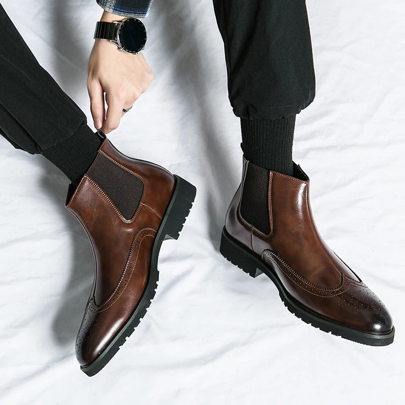 Davenport Leather Chelsea Boots