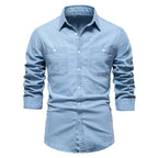 Mercer Slim-Fit Denim Shirt