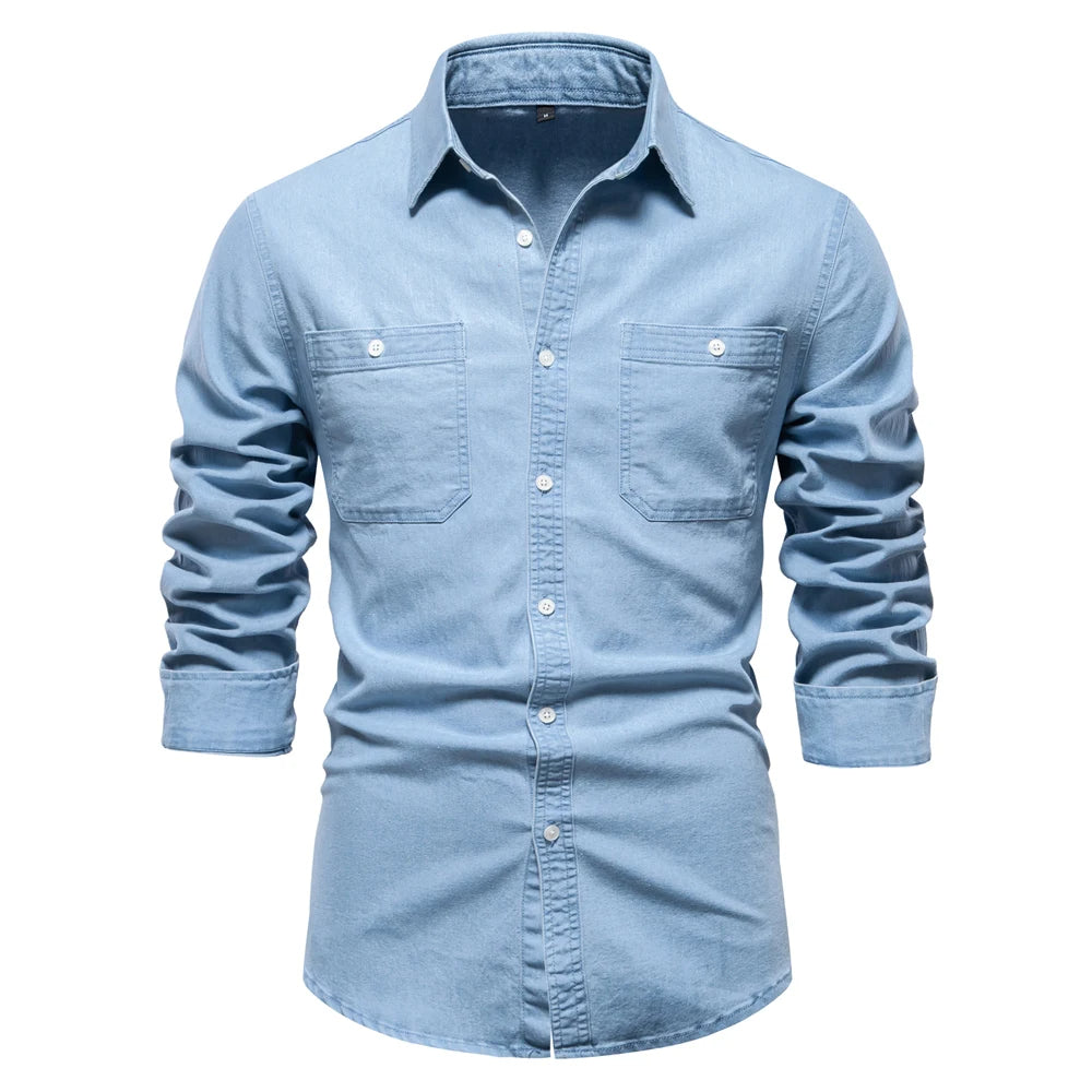 Mercer Slim-Fit Denim Shirt