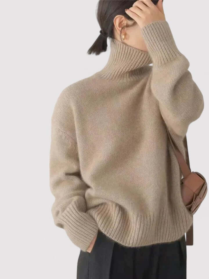 Emilia Cashmere Turtleneck Sweater
