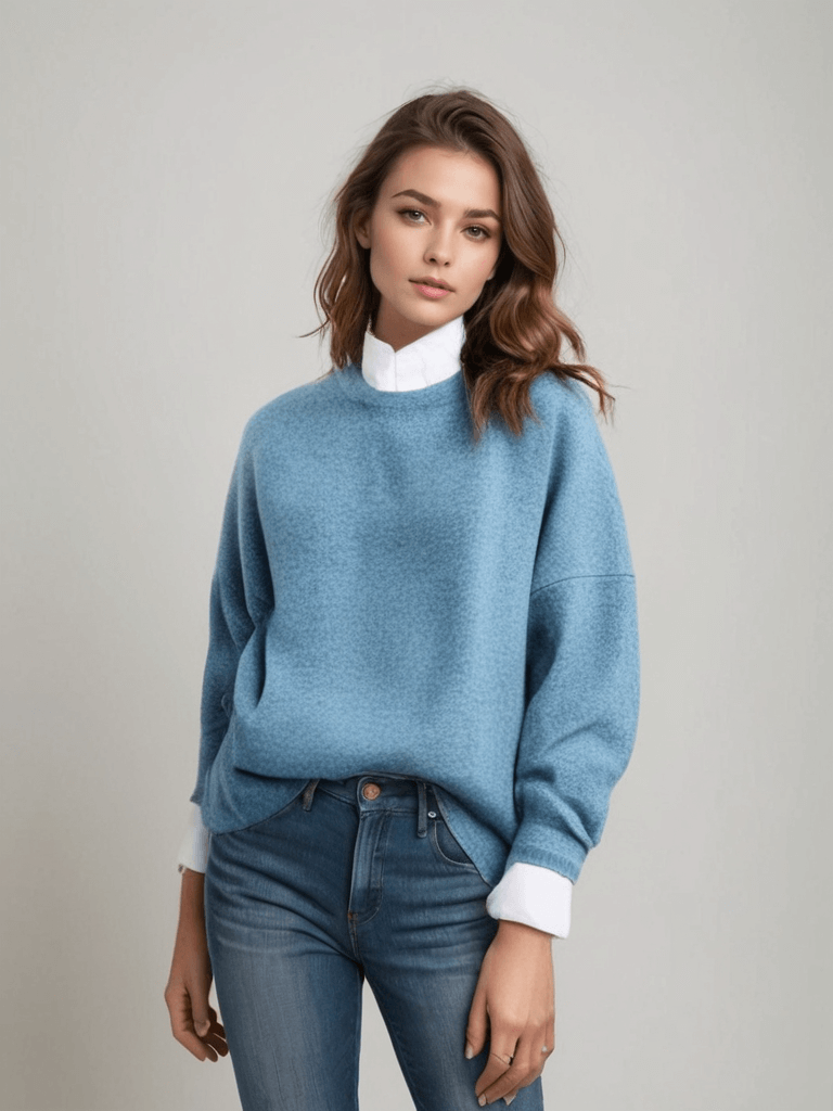 Aurelia Pure Cashmere Crewneck Sweater