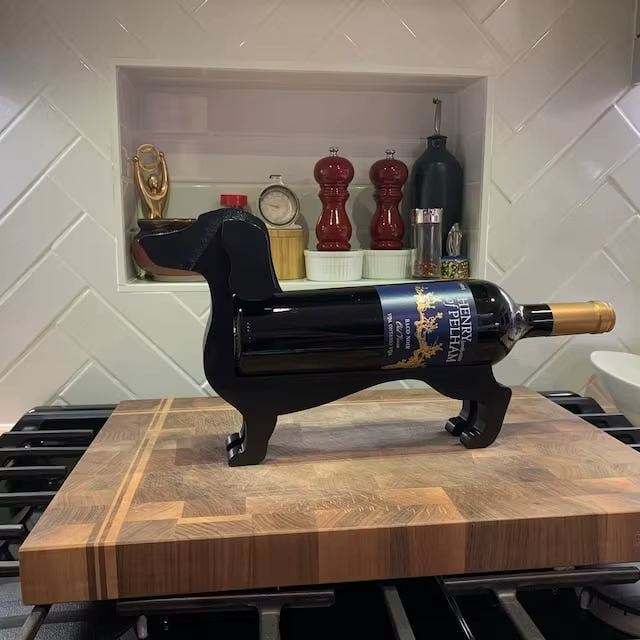 Baxter Dachshund Wine Bottle Holder