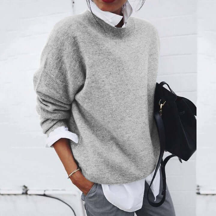 Aurelia Pure Cashmere Crewneck Sweater