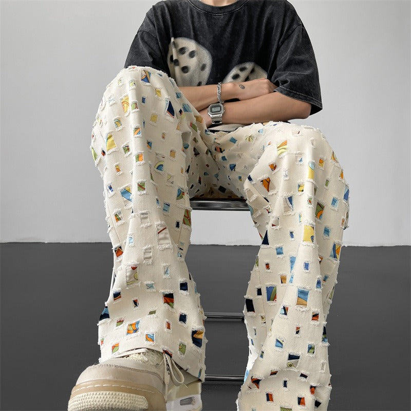 Men’s Tavira Patterned Straight Fit Pants