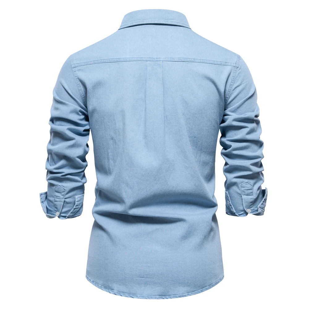 Mercer Slim-Fit Denim Shirt