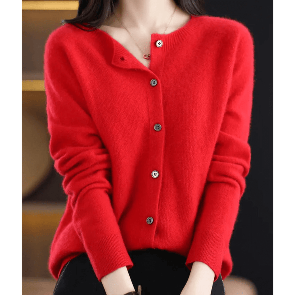 Livia Cashmere V-Neck Cardigan