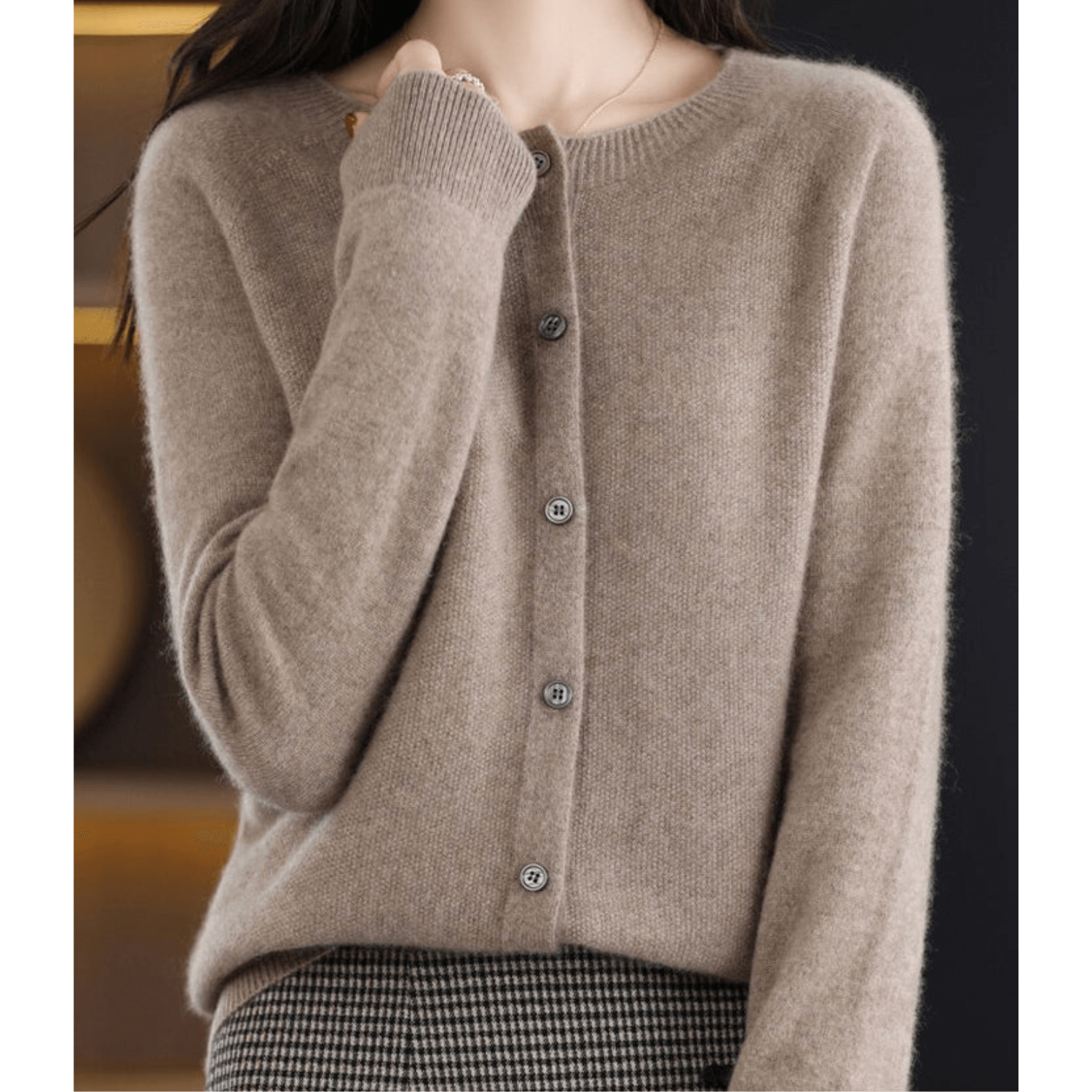 Livia Cashmere V-Neck Cardigan