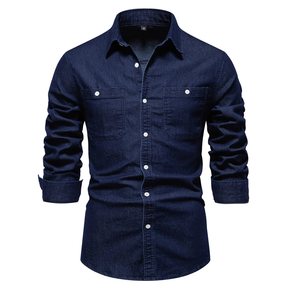 Mercer Slim-Fit Denim Shirt