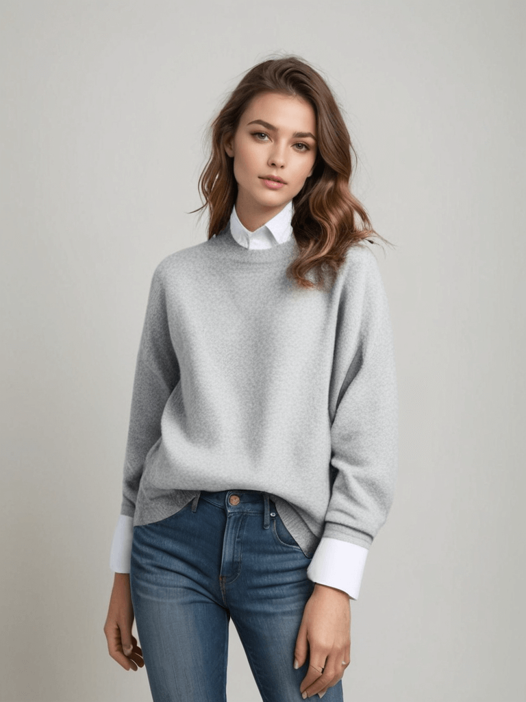Aurelia Pure Cashmere Crewneck Sweater