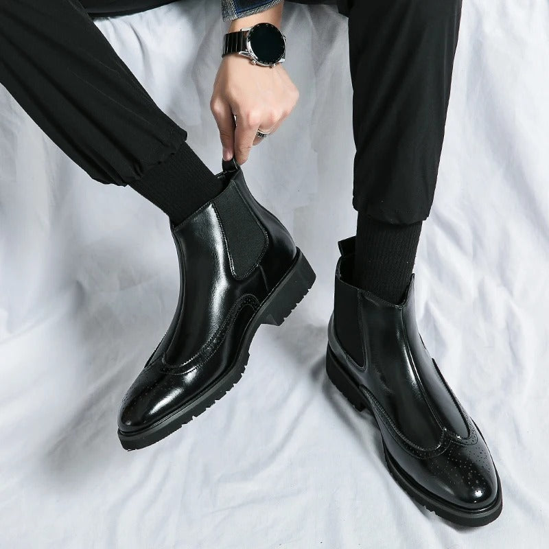 Davenport Leather Chelsea Boots