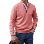 Men’s Modern Cashmere Zip Pullover