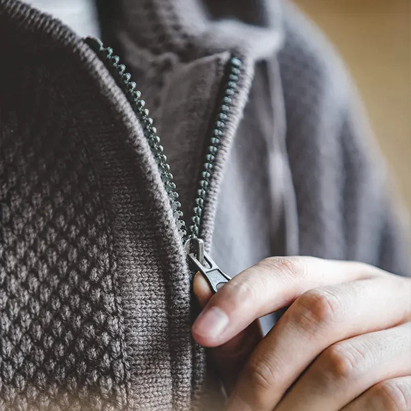 Kyoto Textured Knit Hoodie