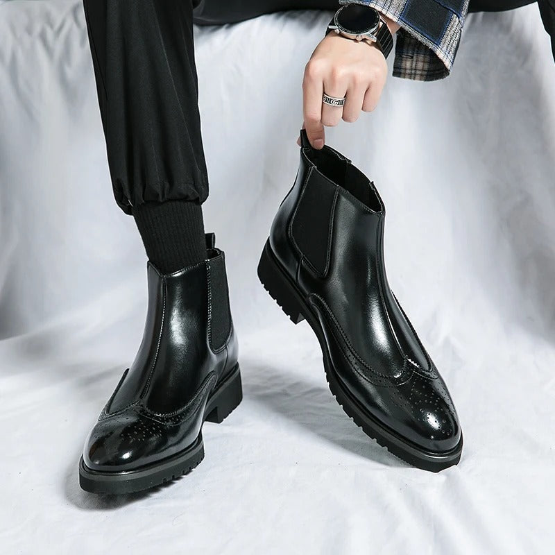 Davenport Leather Chelsea Boots