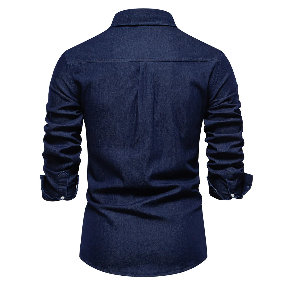 Mercer Slim-Fit Denim Shirt