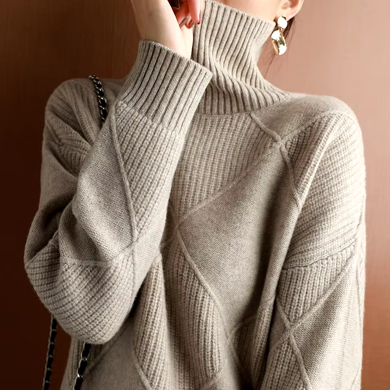 Women’s Maren Textured Knit Turtleneck Sweater