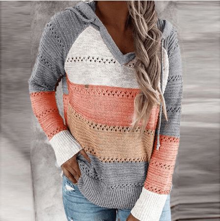 Women’s Cashmere Striped Knit Sweater