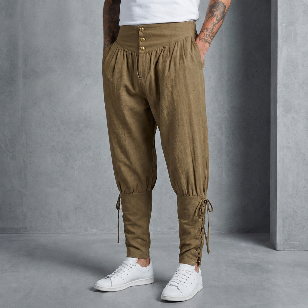 Corsair Tapered Linen Trousers
