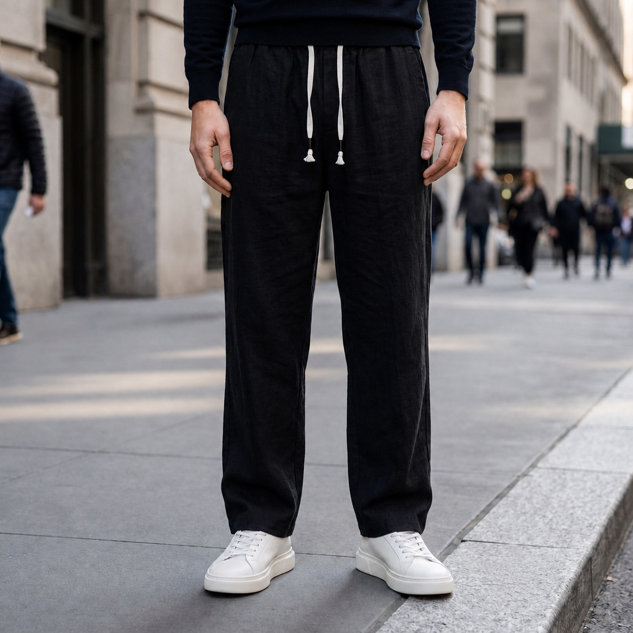 Kyoto Wide Leg Linen Pants