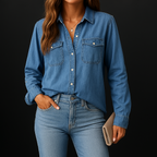 Women’s Elora Denim Button-Down Shirt