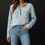 Women’s Elora Denim Button-Down Shirt