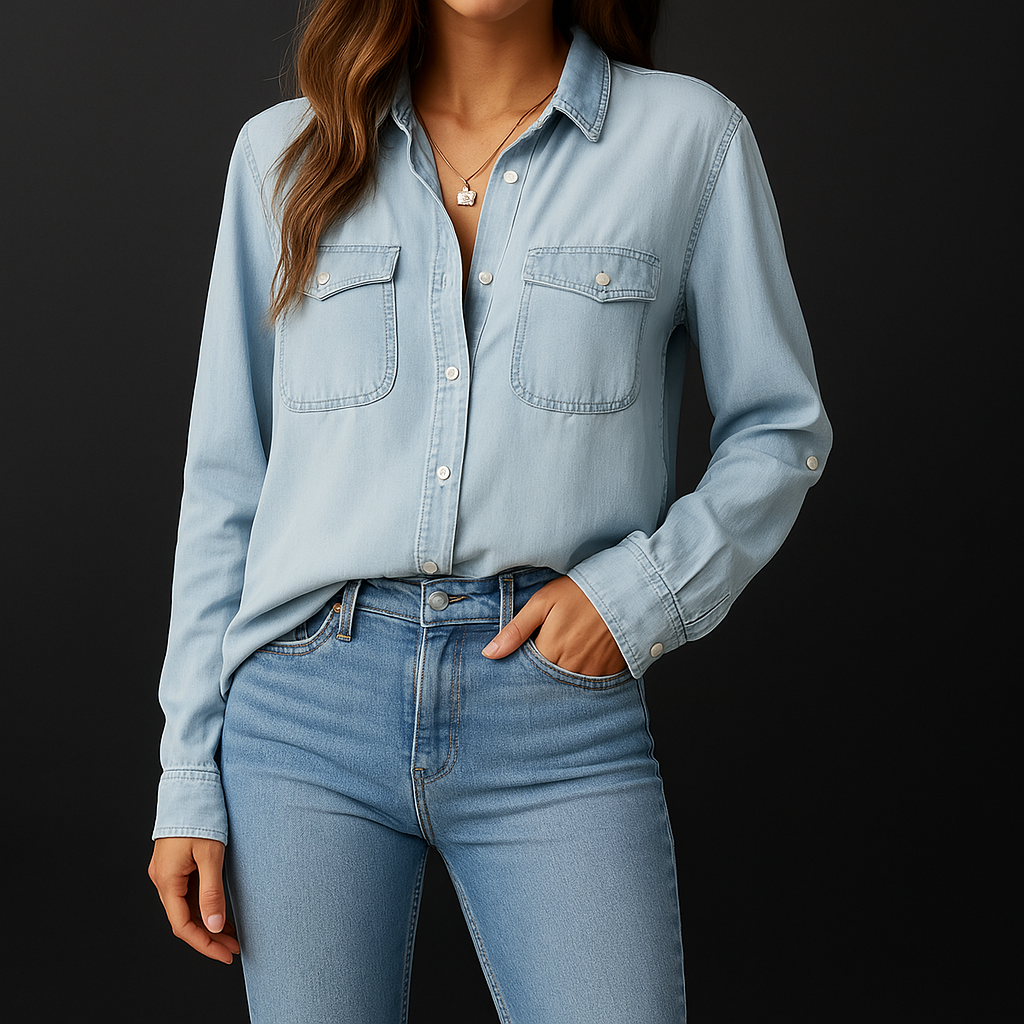 Women’s Elora Denim Button-Down Shirt