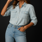 Women’s Elora Denim Button-Down Shirt