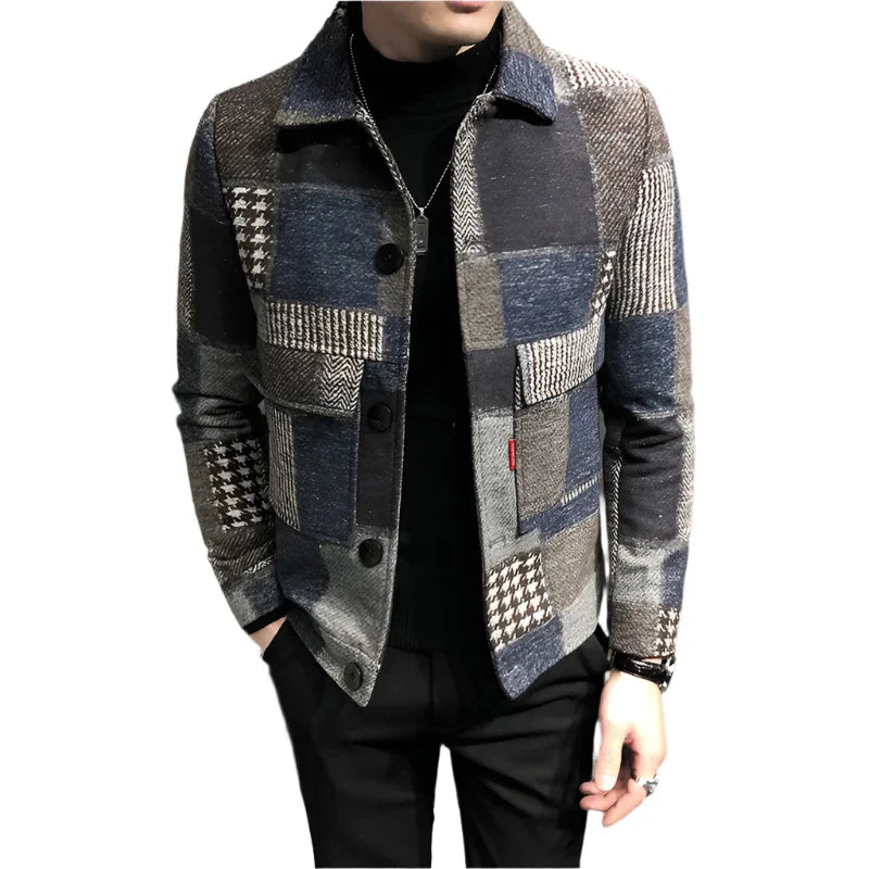 Alvan Glen-Stripe Overcoat