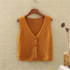 Vionna Knit Button Vest