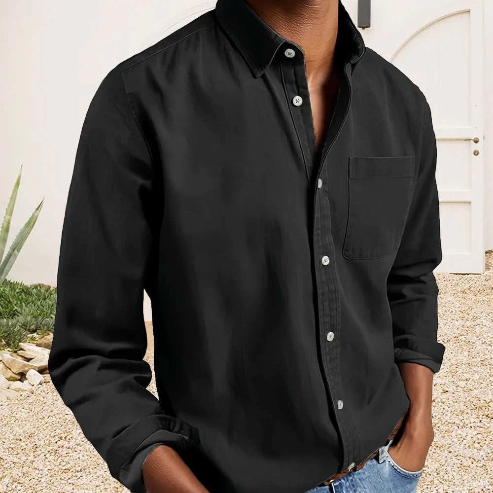Men’s Delano Textured Cotton Shirt