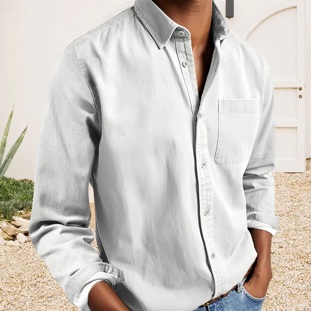 Men’s Delano Textured Cotton Shirt