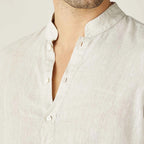 Men’s Laurent Linen Henley Shirt
