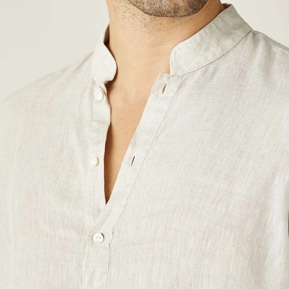 Men’s Laurent Linen Henley Shirt