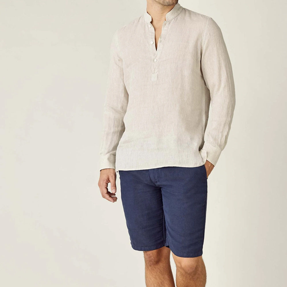 Men’s Laurent Linen Henley Shirt
