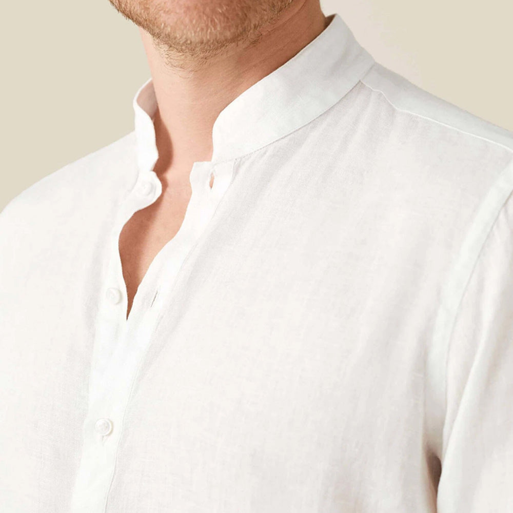 Men’s Laurent Linen Henley Shirt