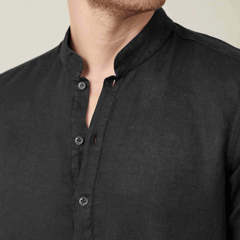 Men’s Laurent Linen Henley Shirt