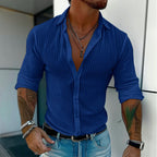 Men’s Milan Striped Lapel Shirt
