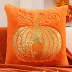 Embroidered Pumpkin Pillow covers