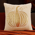 Embroidered Pumpkin Pillow covers
