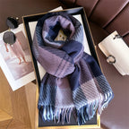 Arvella Plaid Tassel Scarf
